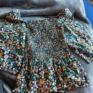 Floral pink lily short